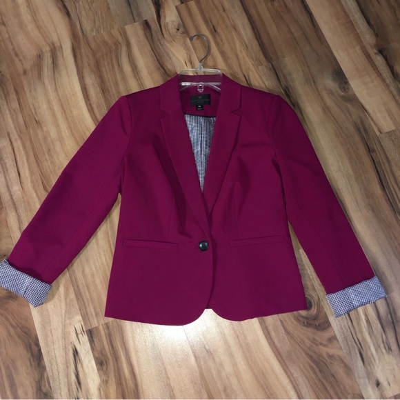 Worthington Black Blazer with Houndstooth Lining | Women’s Work Jacket - Picture 5 of 15